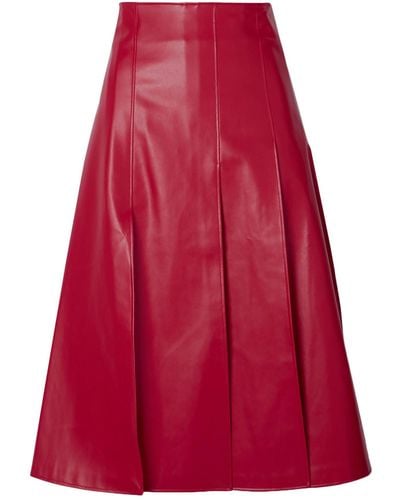 A.W.A.K.E. MODE Midi Skirt - Red