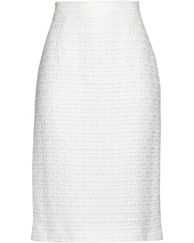 Alberta Ferretti Midi Skirt - White