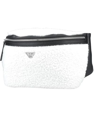 Emporio Armani Belt Bag Textile Fibers - White