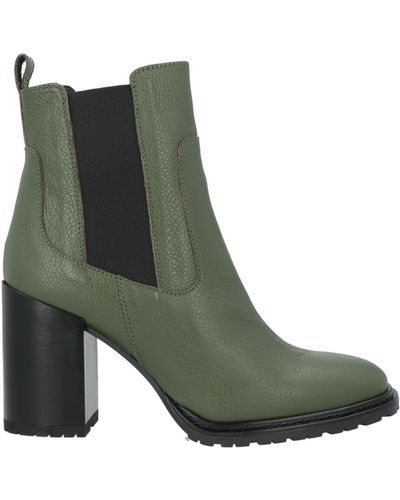 Carmens Ankle Boots Leather - Green