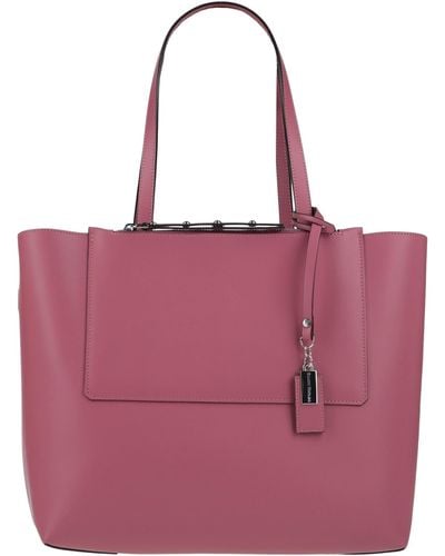 Gianni Notaro Fuchsia Handbag Soft Leather - Purple