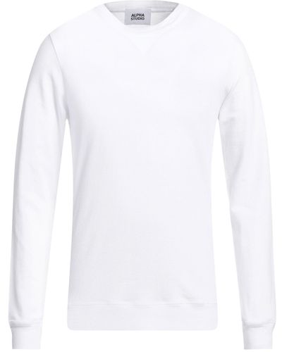 Alpha Studio Sweat-shirt - Blanc