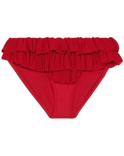 Norma Kamali Bikini Bottoms & Swim Briefs - Red