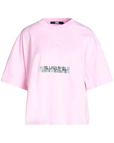 Karl Lagerfeld T-shirts - Pink