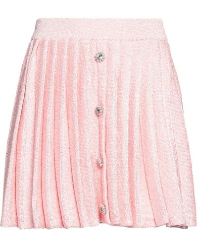 Self-Portrait Mini Skirt - Pink