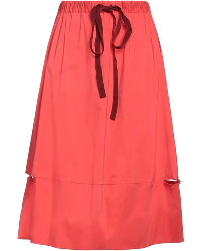 Liviana Conti Midi Skirt - Red