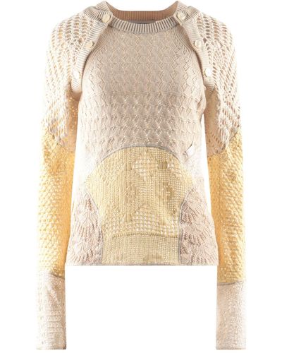 Marine Serre Pullover - Bianco