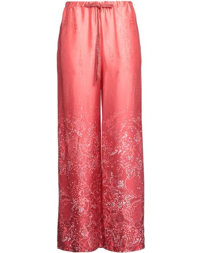 LE SARTE DEL SOLE Coral Pants Polyester - Red