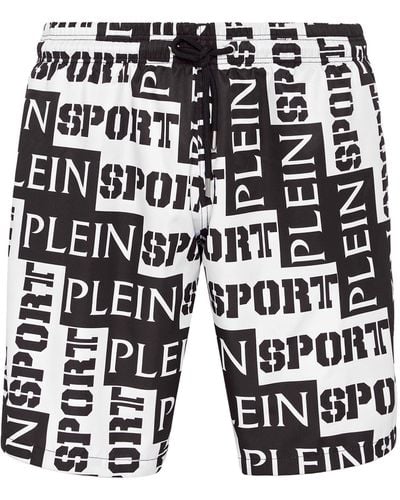 Philipp Plein Pantalones de playa - Negro