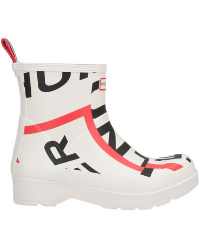 HUNTER Ankle Boots - White