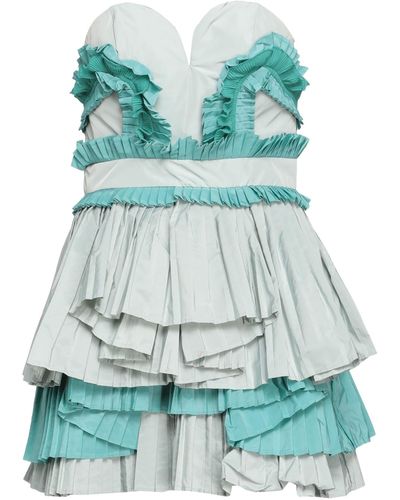 MATILDE COUTURE Sage Mini Dress Polyester - Blue