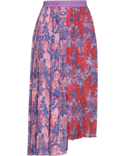 Versace Midi Skirt Polyester - Red