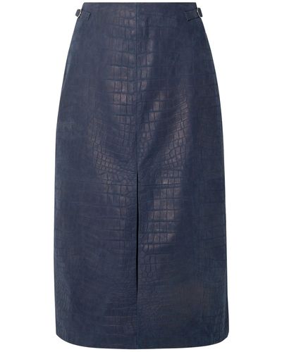 Gabriela Hearst Midi Skirt - Blue