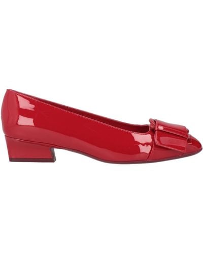 Ferragamo Court Shoes - Red