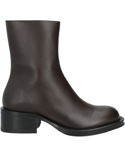 Lanvin Dark Ankle Boots Calfskin - Black