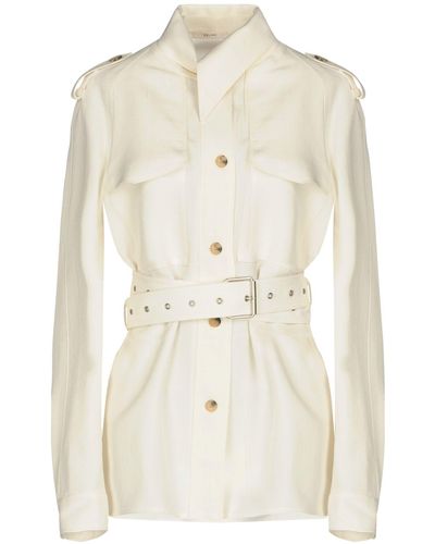 Celine Overcoat - White