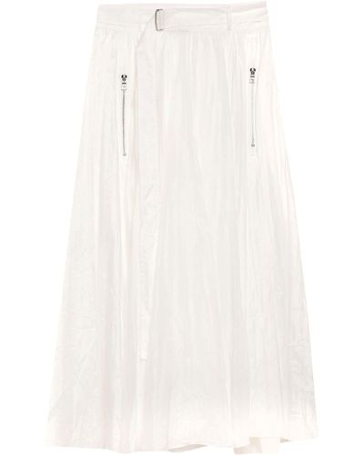 Armani Exchange Midi Skirt - White