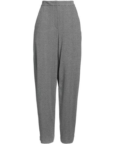 Emporio Armani Trousers Polyester, Viscose, Polyamide, Elastane - Grey