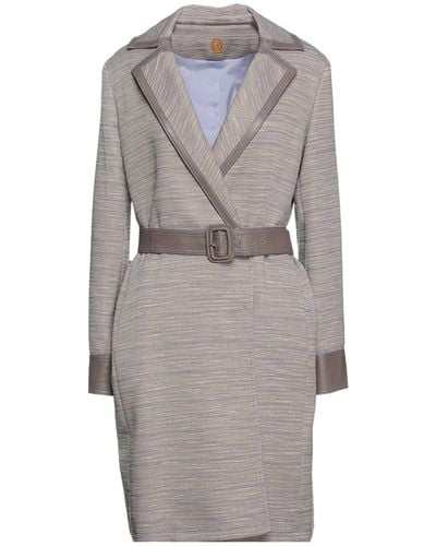 Trussardi Overcoat & Trench Coat - Gray