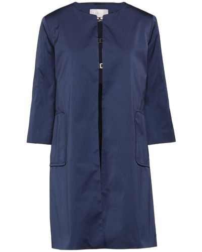 Annie P Overcoat & Trench Coat - Blue