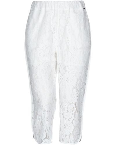 Liu Jo Pantaloni Cropped - Bianco