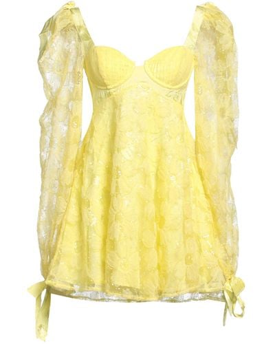 For Love & Lemons Mini Dress - Yellow