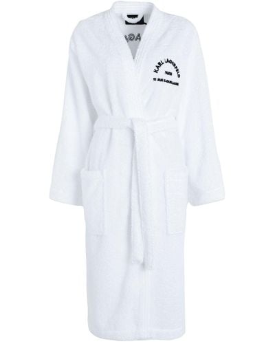 Karl Lagerfeld Dressing Gown Or Bathrobe - White