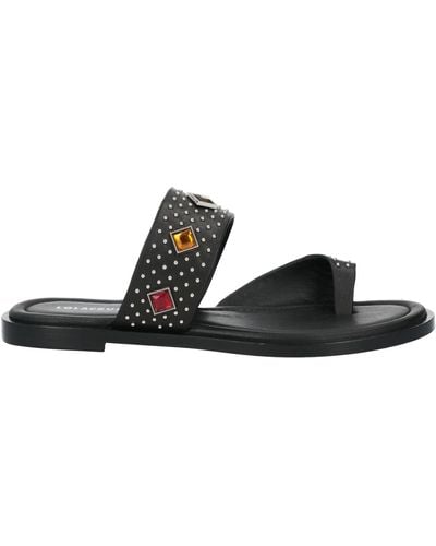 Lola Cruz Thong Sandal - Black