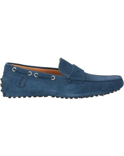 Sutor Mantellassi Slate Loafers Soft Leather - Blue