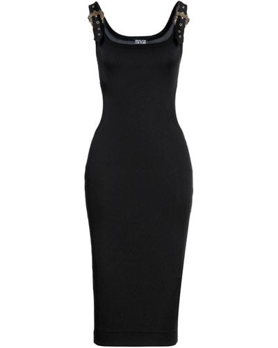 Versace Midi Dress Polyester, Elastane - Black