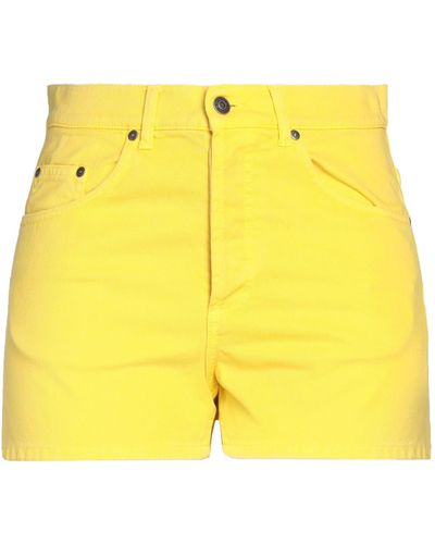 MSGM Denim Shorts - Yellow