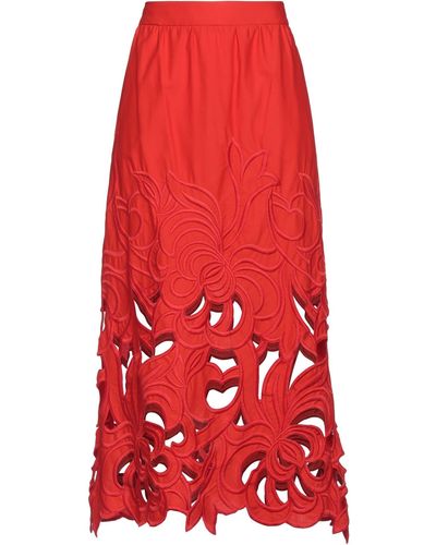 Beatrice B. Midi Skirt - Red