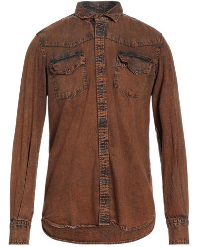 Original Vintage Style Denim Shirt - Brown