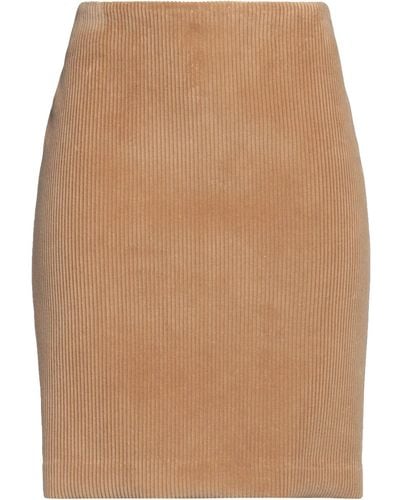 Miu Miu Camel Mini Skirt Cotton - Brown