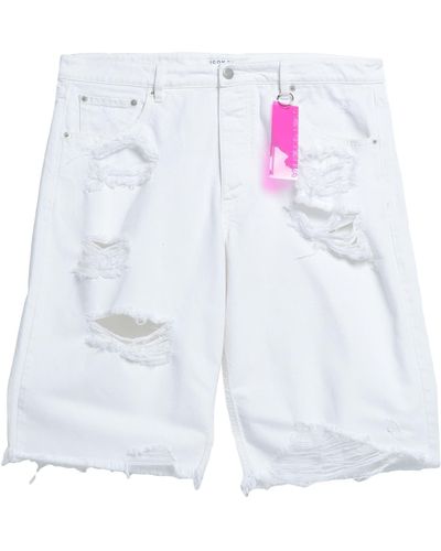 ICON DENIM Denim Shorts - White