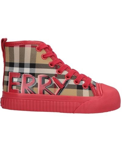 Burberry High-tops & Sneakers - Red