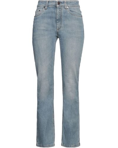 Brunello Cucinelli Jeans Cotton, Elastane, Leather, Brass - Blue