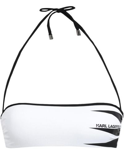 Karl Lagerfeld Top de bikini - Blanco