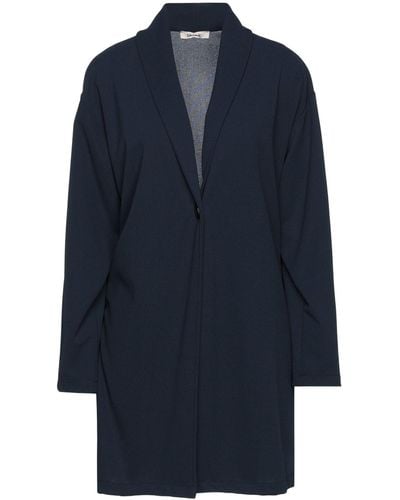 Think! Overcoat & Trench Coat - Blue