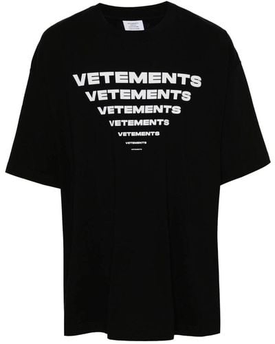 Vetements T-shirt - Noir