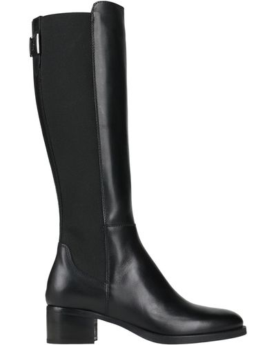 Nero Giardini Boot Leather, Textile Fibers - Black