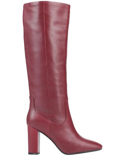 Lola Cruz Knee Boots - Red