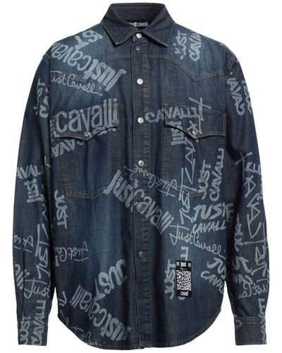 Just Cavalli Camicia Jeans - Blu