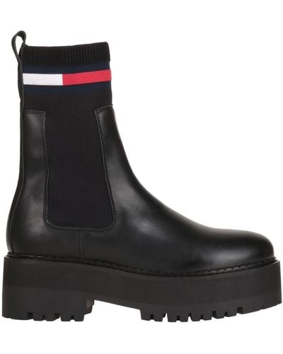 Tommy Hilfiger Ankle Boots - Black