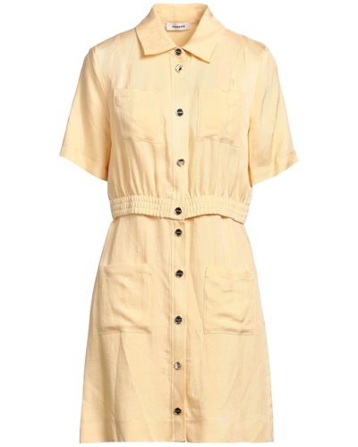 Sandro Twill Mini Shirt Dress - Natural