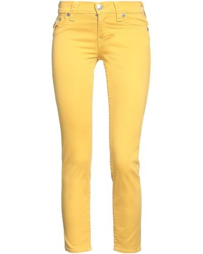 True Religion Denim Cropped - Yellow