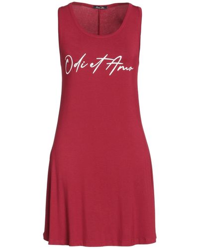 Odi Et Amo Mini Dress - Red