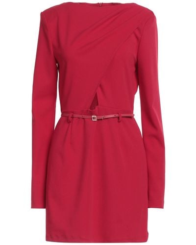 Imperial Mini Dress Polyester, Elastane - Red
