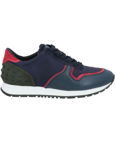 Tod's Trainers Leather, Textile Fibres - Blue