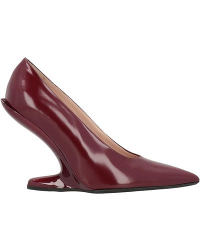 N°21 Burgundy Court Shoes Leather - Purple